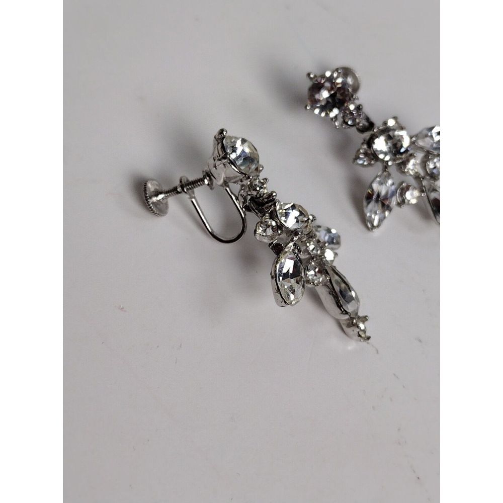 Stunning Vintage Bogoff Signed Rhinestone Silver … - image 4
